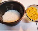 炊飯器におまかせ！コーンバター飯作り方1写真