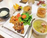 ローストチキンメインの洋食夕飯メニュー作り方7写真