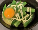 スキレットで簡単オクラのマヨグラタン作り方3写真