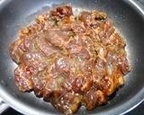 簡単！焼肉☆たっぷりサンチュのハラミ乗せ作り方3写真