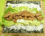 大豆ミートで味噌ダレ恵方巻き作り方5写真