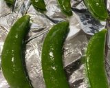 簡単すぎる甘いスナップエンドウのグリル作り方4写真