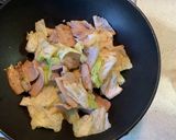 豚バラとキャベツの玉子炒め作り方5写真