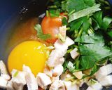 ♪鶏胸チャーシューと三つ葉の卵焼き♪作り方2写真