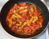 豚肉とパプリカのパスタ作り方6写真