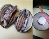 あわびの酒蒸し(韓国風たれで)作り方1写真