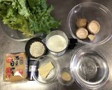 レタスとしいたけの中華風クリーム煮作り方1写真
