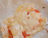 お餅のめんたいこ風ピザ作り方3写真