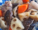 レンコンともも肉の煮物♪作り方8写真