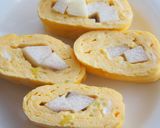シャキシャキ長芋入り！だし巻き卵♪作り方8写真