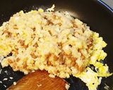 納豆たっぷり炒飯。作り方4写真