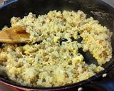 納豆たっぷり炒飯。作り方5写真