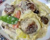 白菜と肉団子の中華風クリーム煮作り方10写真