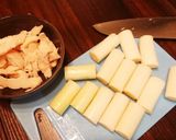 簡単酒肴☆鶏と味噌のネギ鉄砲作り方2写真