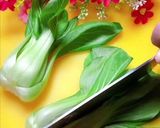 チンゲンサイと椎茸の野菜炒め作り方1写真