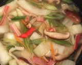 鍋の残り材料で次の日は温豆腐中華あんかけ作り方2写真