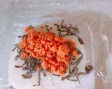 鮭と塩こんぶの、おにぎり作り方1写真