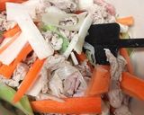 野菜と豚肉のピリ辛胡麻トマト鍋作り方14写真