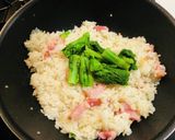菜の花とベーコンのガーリックライス☆作り方5写真