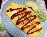 簡単ひき肉と、玉ねぎのオムレツ作り方6写真