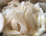 大根のハチミツと梅干しと塩昆布和え作り方1写真
