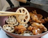 超簡単♪鶏肉と厚揚げと冬野菜の黒酢あん作り方5写真