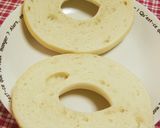✿和風ベーグル✿クリチ＆塩昆布サンド！？作り方1写真