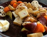 超簡単♪鶏肉と厚揚げと冬野菜の黒酢あん作り方6写真