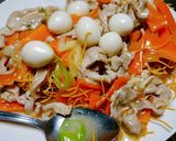 パリパリサラダ麺八宝菜あんかけ作り方5写真
