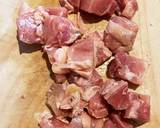 鶏肉と水菜のネギだれサラダ作り方1写真