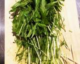 鶏肉と水菜のネギだれサラダ作り方2写真