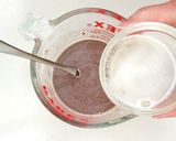 材料3つ♡ヘーゼルナッツ香るチョコプリン作り方2写真