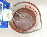 材料3つ♡ヘーゼルナッツ香るチョコプリン作り方3写真