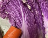 赤紫白菜のそぼろあんかけ作り方1写真