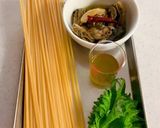 牡蠣のオイル漬けパスタ作り方1写真