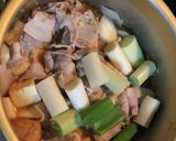 厚揚げ、豚肉、里芋の味噌煮作り方3写真