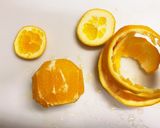 生ハムのクリームチーズとオレンジ巻き♡作り方2写真