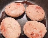 豆腐と鶏ひき肉で♪ペッパーハンバーグ作り方5写真