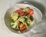 カリフラワーの麺つゆ炒め作り方1写真