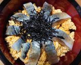 特製ダレのスクランブルエッグしめ鯖丼作り方4写真