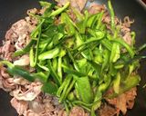 手抜き☆青椒肉絲風　牛のオイスターソース作り方5写真