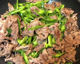 手抜き☆青椒肉絲風　牛のオイスターソース作り方6写真