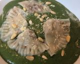 餃子の皮ラビオリのほうれん草クリーム作り方8写真