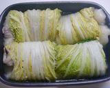 超簡単！餅のロール白菜☆レンチン8分作り方4写真