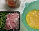 豚ニラ卵のとろみあんかけ ＊作り置き＊作り方1写真