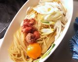 ネギの和風明太子パスタ作り方7写真