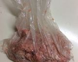 豚ひきdeサイコロステーキ *節約*作り方1写真