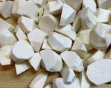 コストコ冷凍焼きイカで里芋の煮物作り方1写真