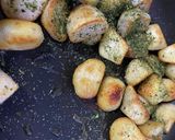 里芋でのり塩バター炒め作り方4写真