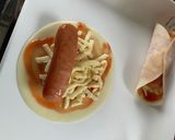 餃子の皮でウインナー巻き作り方2写真